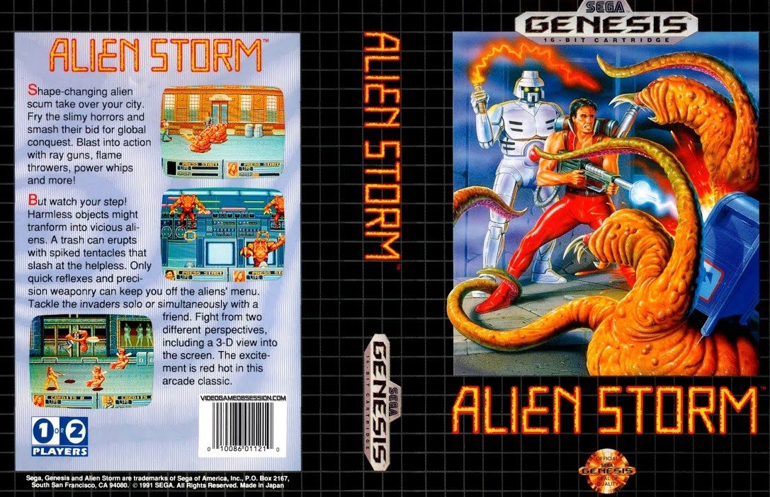 Sega Mega Drive 2 (Smd) 16-bit Alien Storm Полное Прохождение