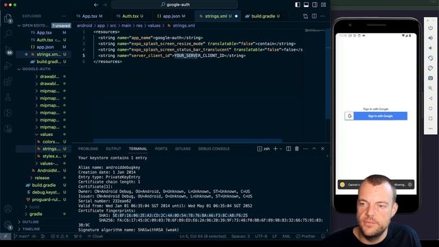 Sign in with Google on Expo React Native смотреть онлайн