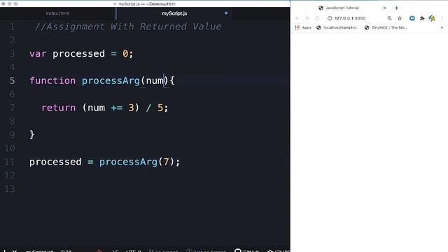 #JavaScriptTutorial | #Assignment With #Returned #Value смотреть онлайн