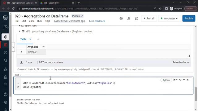 23. Aggregations on DataFrame смотреть онлайн