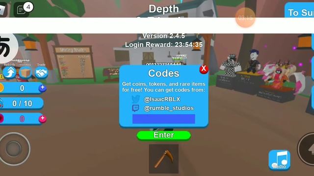 Все коды в роблокс режим mining simulator смотреть онлайн