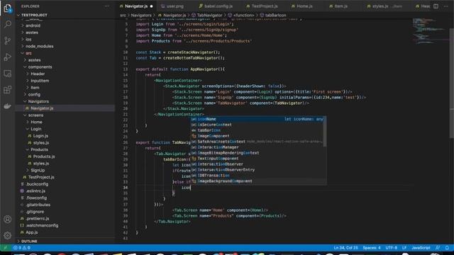 react navigation tab смотреть онлайн