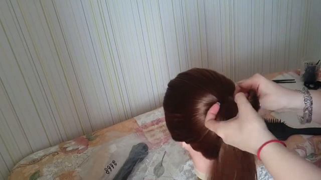 Бублик для волос с кнопкой и резинкой\\ Bag for hair with button and rubber band смотреть онлайн