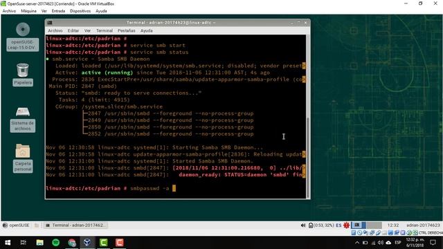 OpenSuse Leap 15.0: Samba como Grupo de Trabajo смотреть онлайн