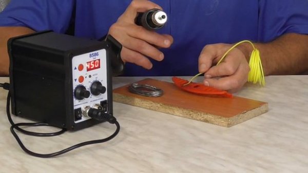Простой пример применения сварочно-паяльной  станции 8586