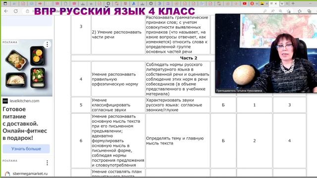 Персональное занятие для Лиды. Разбор требований и задач ВПР по русскому языку
