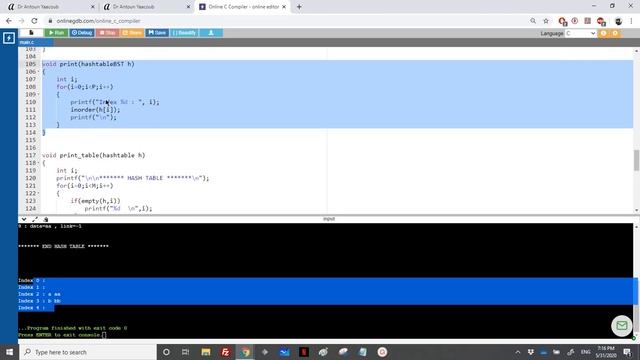 Data structures - Exercise - Hash coalesced with separated zones to separate chaining with BSTs смотреть онлайн