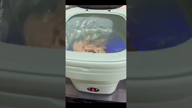 【Mini Magic Laundry】Foldable Automatic Washer & Spin Dryer, Perfect for Small Garments! смотреть онлайн