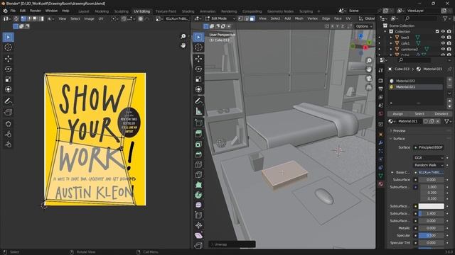 Isometric Room in Blender 3D | Part 3 | Shading, Texture | Blender 3.6 | 3D SHELL смотреть онлайн
