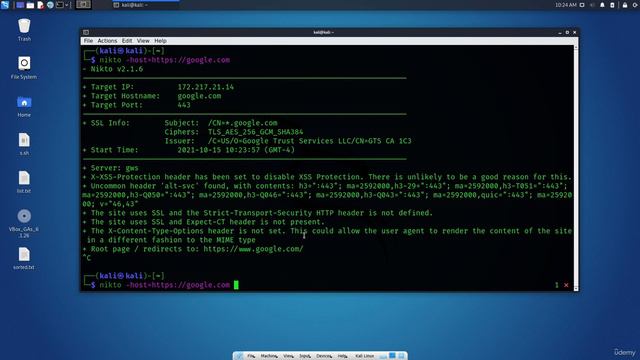 3.8. Web Application Assessment Tools - Nikto смотреть онлайн