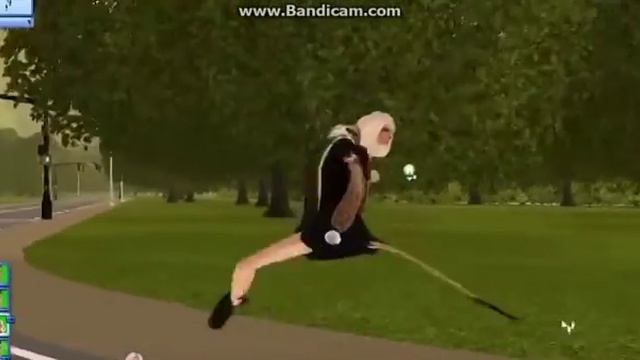 Баг в симсе девушка бежит смешно ! смотреть онлайн