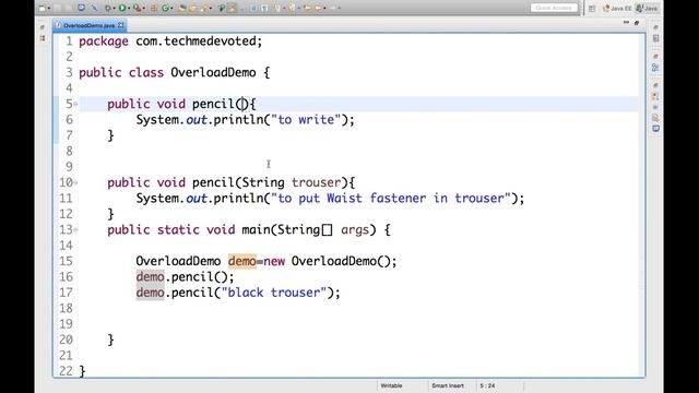 Overloading and Overriding in Java-Practical Example смотреть онлайн