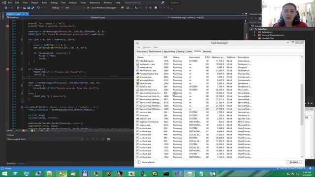 Hide processes from Task Manager by manipulating Windows UI смотреть онлайн