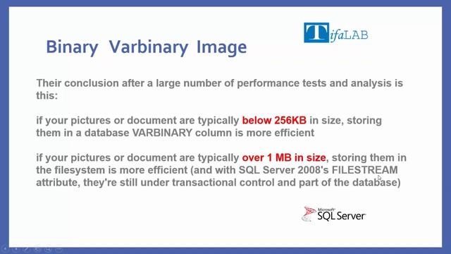 Microsoft Sql Server كورس السيكوال سيرفر : الدرس الحادي عشر DataTypes смотреть онлайн