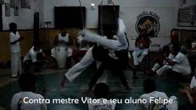 Roda de capoeira Cordão de Ouro contra mestre Vitor Natal-RN смотреть онлайн