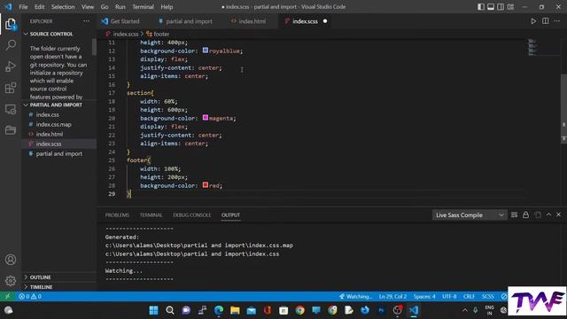 PARTIAL & IMPORT | SASS & SCSS | MOST EASY WAY | LECTURE 6 | ENGLISH смотреть онлайн