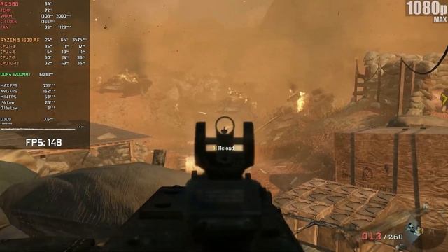 Call of Duty: Black Ops | 1080p | (RX 580 8 GB | AMD Ryzen 5 1600 AF | 16 GB RAM) смотреть онлайн