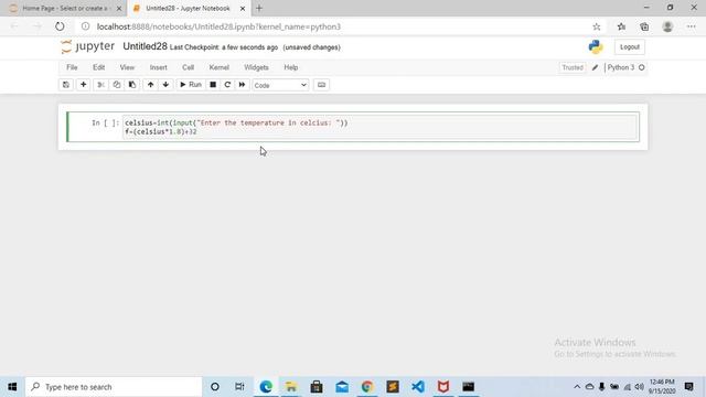 Python Program to Take the Temperature in Celcius and Covert it to Farenheit смотреть онлайн