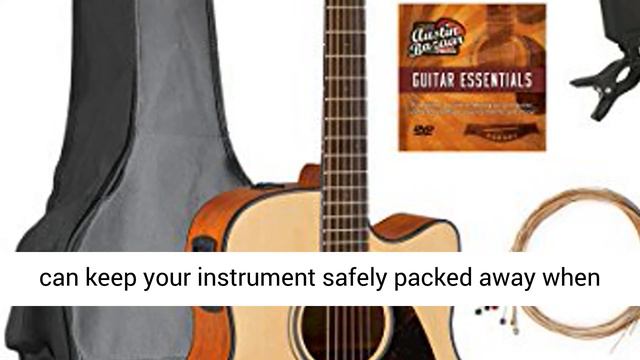 Yamaha FGX800C Solid Top Folk Acoustic-Electric Guitar - Natural Bundle with Gig Bag, Tuner-Overvie смотреть онлайн