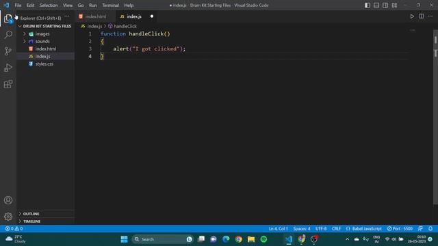 JavaScript Drum Kit Tutorial | How to Add Event Listener to JavaScript смотреть онлайн