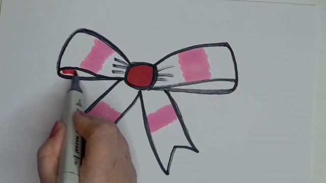 Как нарисовать и Раскрасить ? БАНТ для детей. /Mari rainbow coloring. #drawing смотреть онлайн