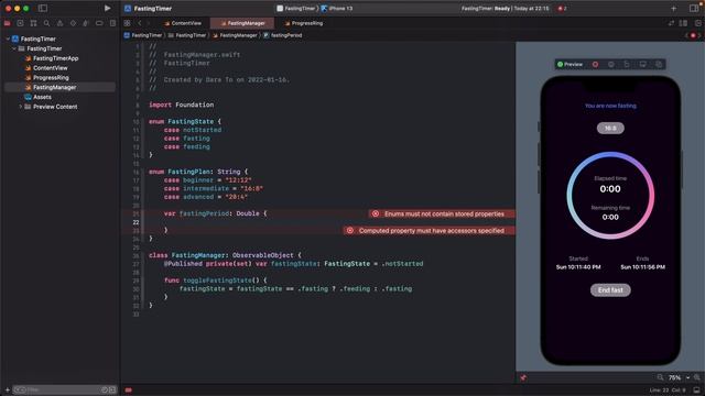 Build a Fasting Timer App in SwiftUI - Complete Course смотреть онлайн