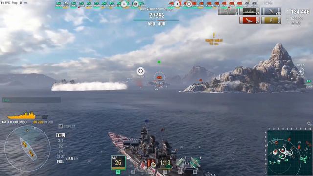 COLOMBO | She Is A Hammer! 265K - 4 Kills -- World Of Warships смотреть онлайн