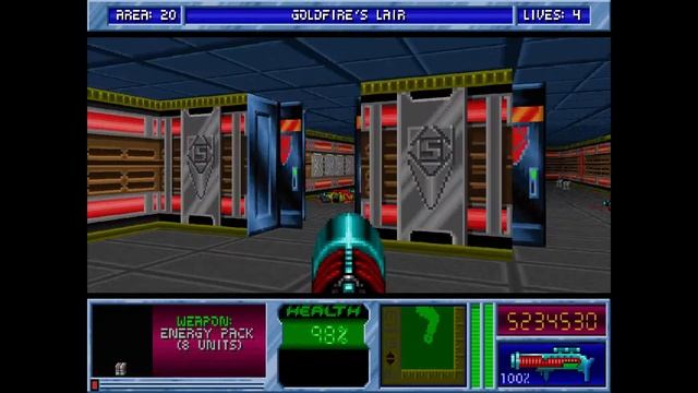 Blake Stone Planet Strike HD - Area 20 Goldfire's Lair - Veteran - All Secrets смотреть онлайн