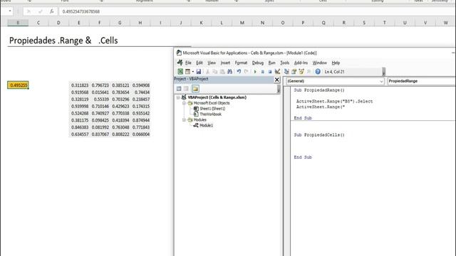 Excel VBA - Range & Cells смотреть онлайн
