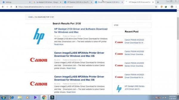 how to download hp deskjet 2130 driver between support hp and driversolve.com