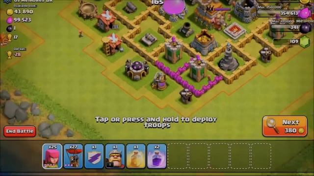 Balloons+Archers = My Favorite TH7 Attack Strategy! смотреть онлайн