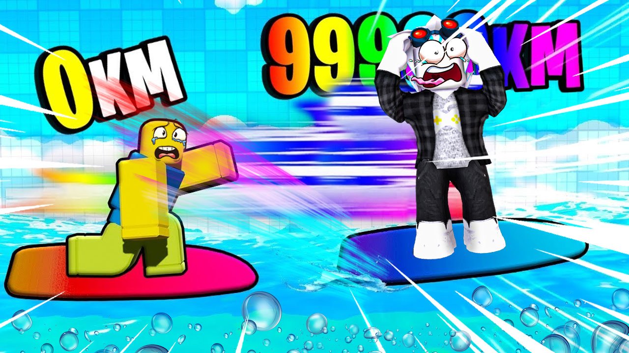 ВАУ! КУПИЛ САМЫЙ БЫСТРЫЙ СЕРФИНГ И ОБОГНАЛ ВСЕХ НУБОВ СЕРФЕНГИСТОВ! ROBLOX Surf Race смотреть онлайн