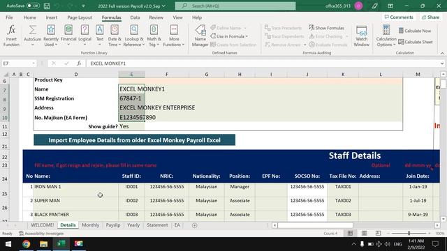 [ENG] Excel Payroll Import Data смотреть онлайн