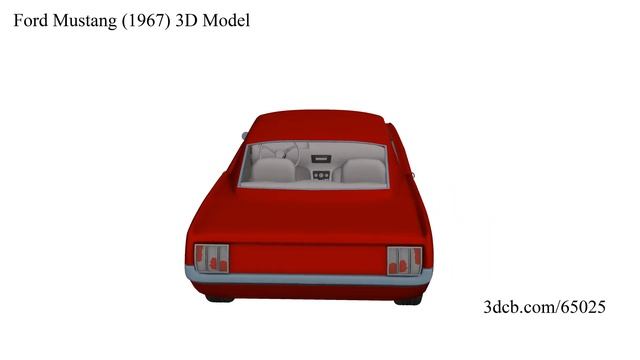 Ford Mustang (1967) 3D Model смотреть онлайн