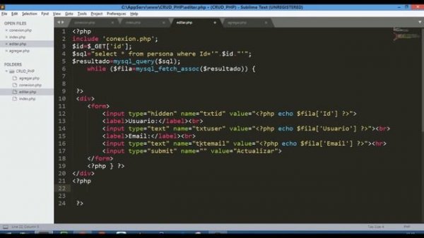 Como Hacer un CRUD en PHP con MYSQL - Parte 03