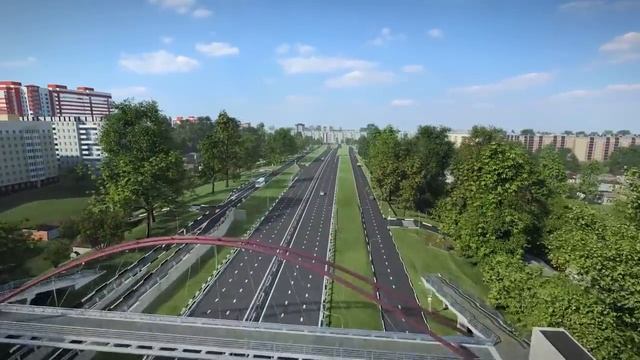 Визуализация проекта дороги от ЧМОста до ул. Копылова. смотреть онлайн