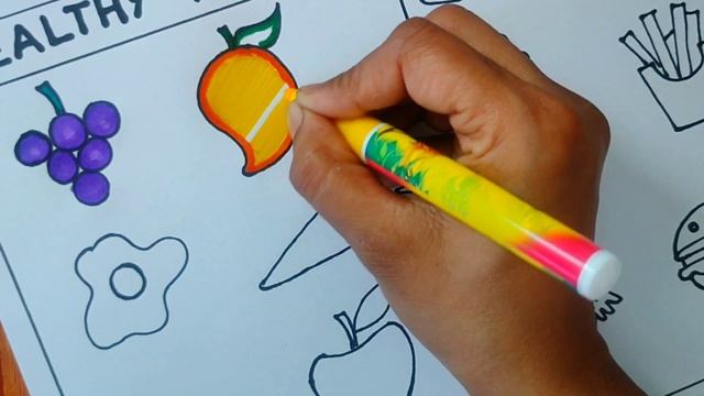 healthy and junk food drawing|healthy and unhealthy food drawing смотреть онлайн