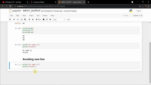print() Function in Python | F-String in Python | Python 101 Video #04 | TUTORIEX смотреть онлайн