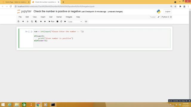 python program Check the number is positive or negative смотреть онлайн