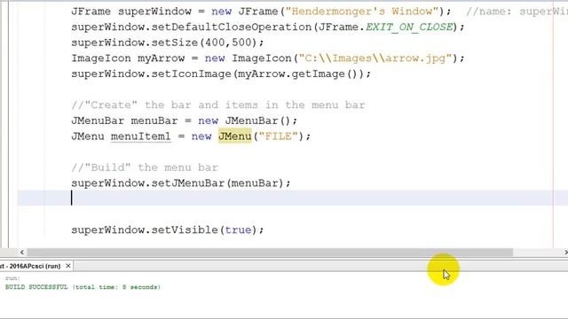 GUI03 - Creating a Menu Bar (JMenuBar) смотреть онлайн