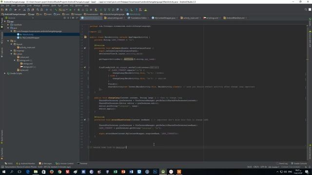 Android change language (Locale) of application in run time смотреть онлайн