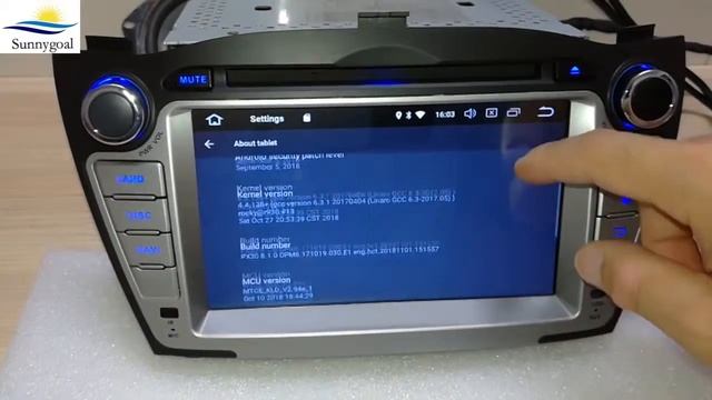 Sunnygoal Android 8.1 OS Autoradio GPS Navigation für Hyundai Tucson/IX35(2009-2014)