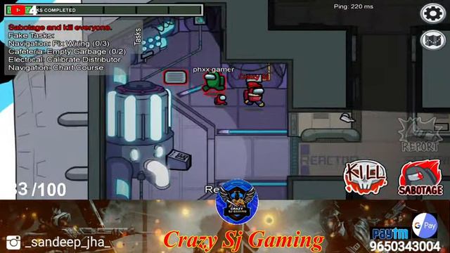 Kon h Imposter? |Among us | CRAZY SJ GAMING смотреть онлайн