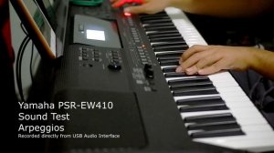 Yamaha PSR-EW410 Arpeggios Test Demo