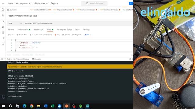 Cambiando grados a un servo desde postman con nodemcu y websocket смотреть онлайн