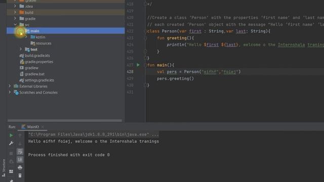 How to create class file in Kotlin intellij IDE смотреть онлайн
