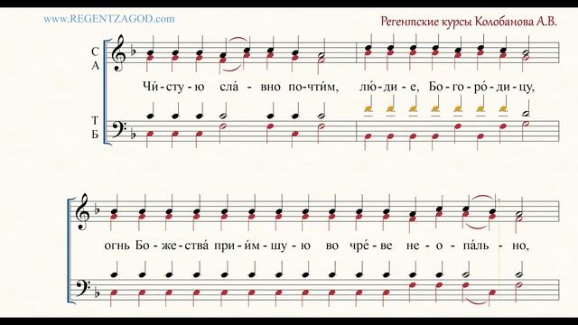 Глас 8, песнь 9, ирмос: "Чистую славно" смотреть онлайн