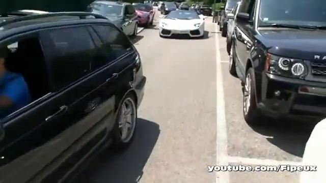 Stretched Brabus Mercedes G55 AMG + Lamborghini Aventador YouTube смотреть онлайн