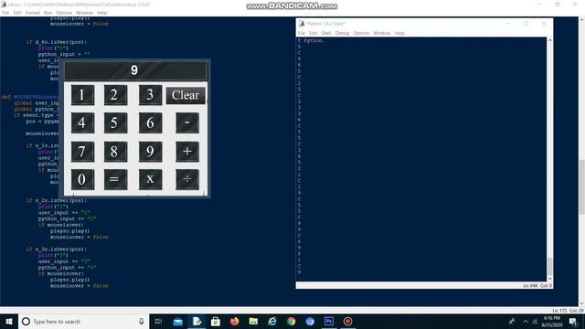 Pygame/Python Basic Calculator смотреть онлайн