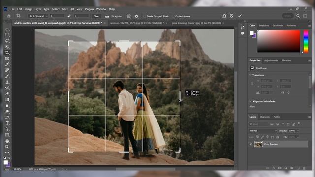 Kompletan kurs Photoshop-a 2023 - Crop Tool i Canvas Size (ep4) смотреть онлайн